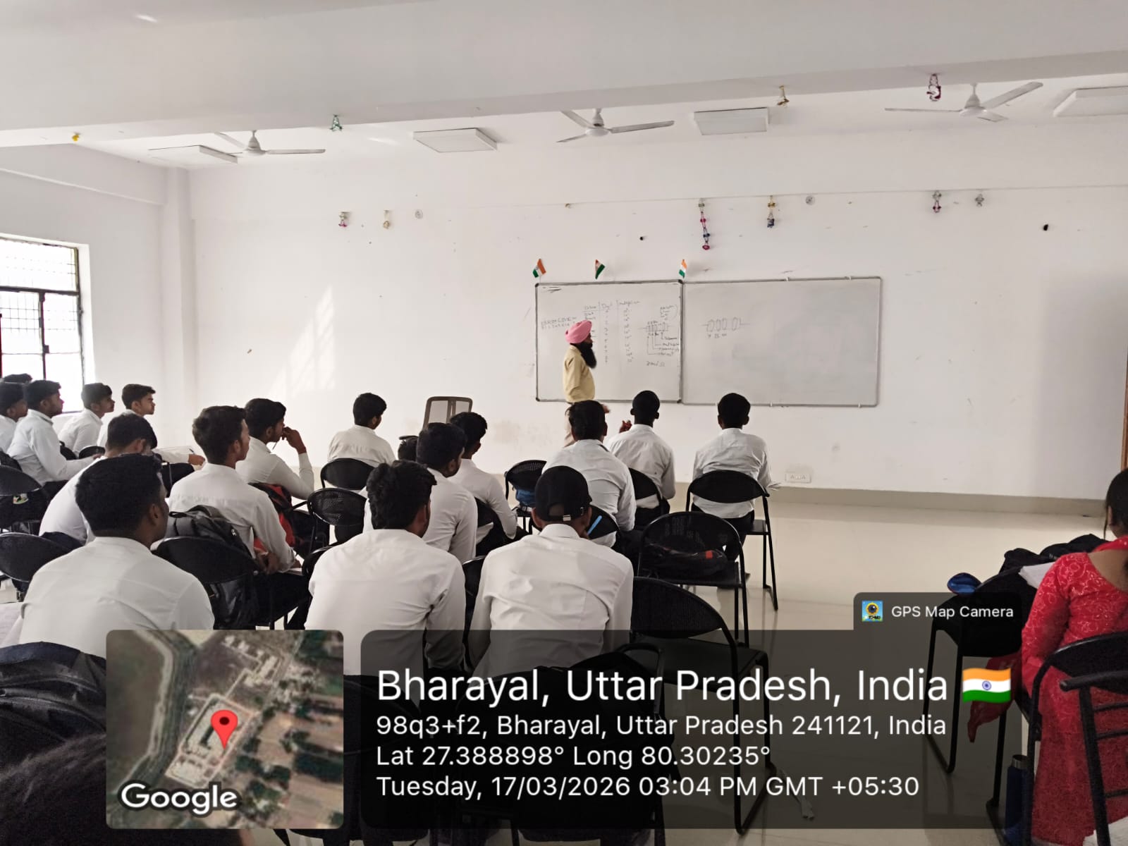 Academic classroom session in progress